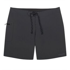 Patagonia Worn Wear W's Stretch black Hydro peak Board-shorts sz 18